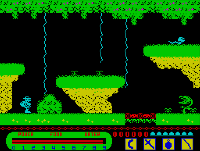 Livingstone I Presume - ZX Spectrum game screenshot (1987) by Alligata